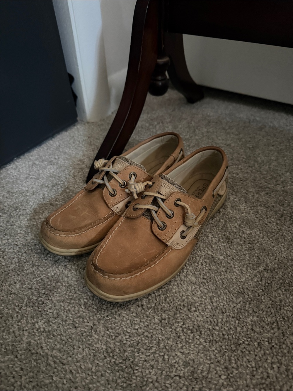 Sperry Tan Leather Boat Shoes